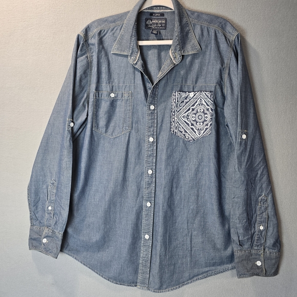 American Rag Tops - American Rag Cotton Lightweight Denim Women's XL Shirt
